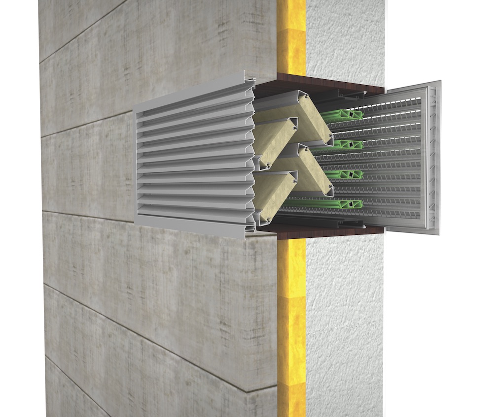 Ventilation. Grille de ventilation DucoGrille Close 105-AK