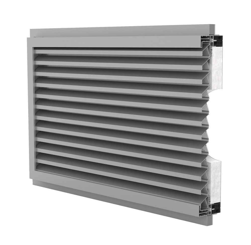 Ventilation. Grille de ventilation DucoGrille Solid ISO-F-30Z-P1